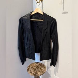 MACKAGE - black lamb leather blazer / jacket
